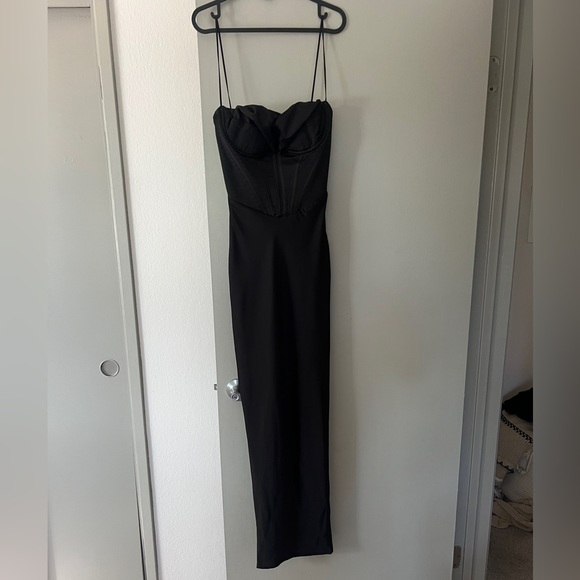 House of CB Charmaine Black Corset Maxi Dress - Picture 5 of 10